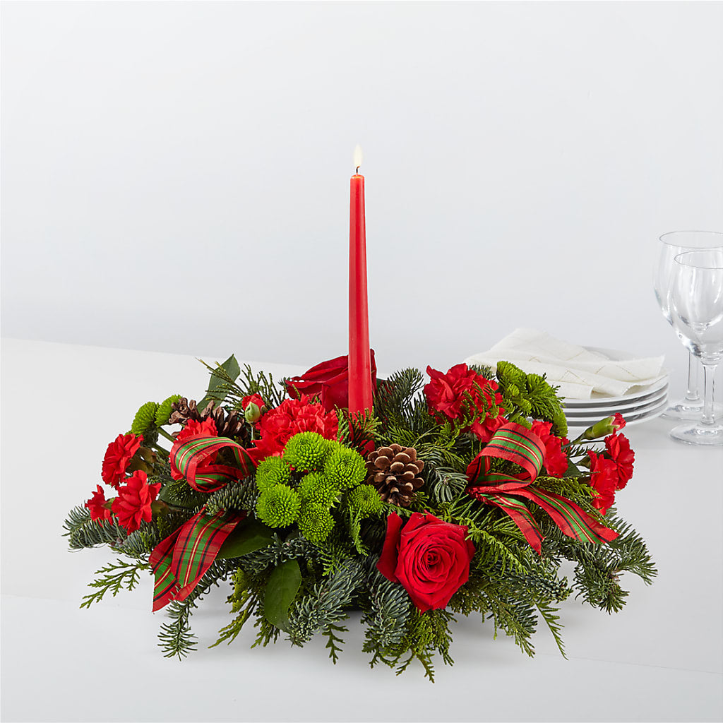 By the Candlelight Centerpiece – HYDE PARK FLORIST & GIFTS, Hyde Park NY