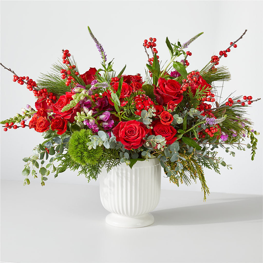 Big Red Bow Bouquet – HYDE PARK FLORIST & GIFTS, Hyde Park NY