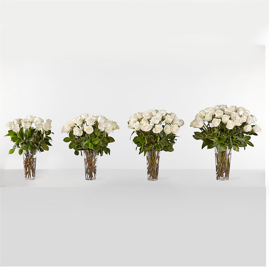 Long Stem White Rose Bouquet – HYDE PARK FLORIST & GIFTS, Hyde Park NY