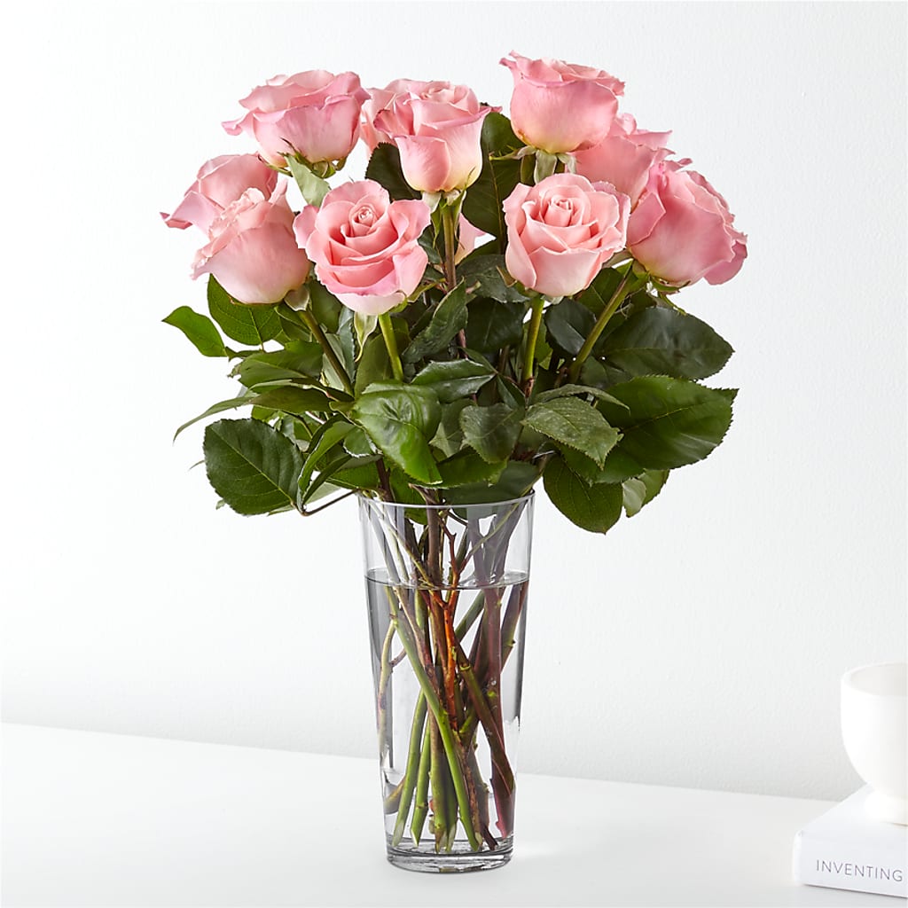 Long Stem Pink Rose Bouquet – HYDE PARK FLORIST & GIFTS, Hyde Park NY