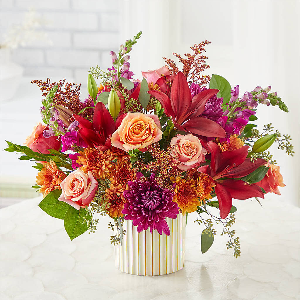 Burgundy Landscape Bouquet – HYDE PARK FLORIST & GIFTS, Hyde Park NY