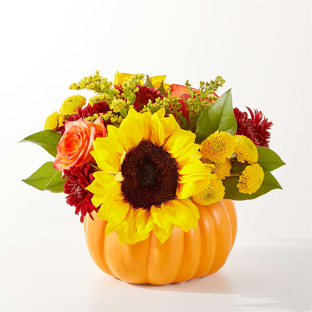 Golden Gourd Pumpkin Bouquet – HYDE PARK FLORIST & GIFTS, Hyde Park NY