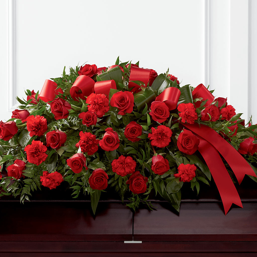 Tribute of Life Casket Spray – HYDE PARK FLORIST & GIFTS, Hyde Park NY