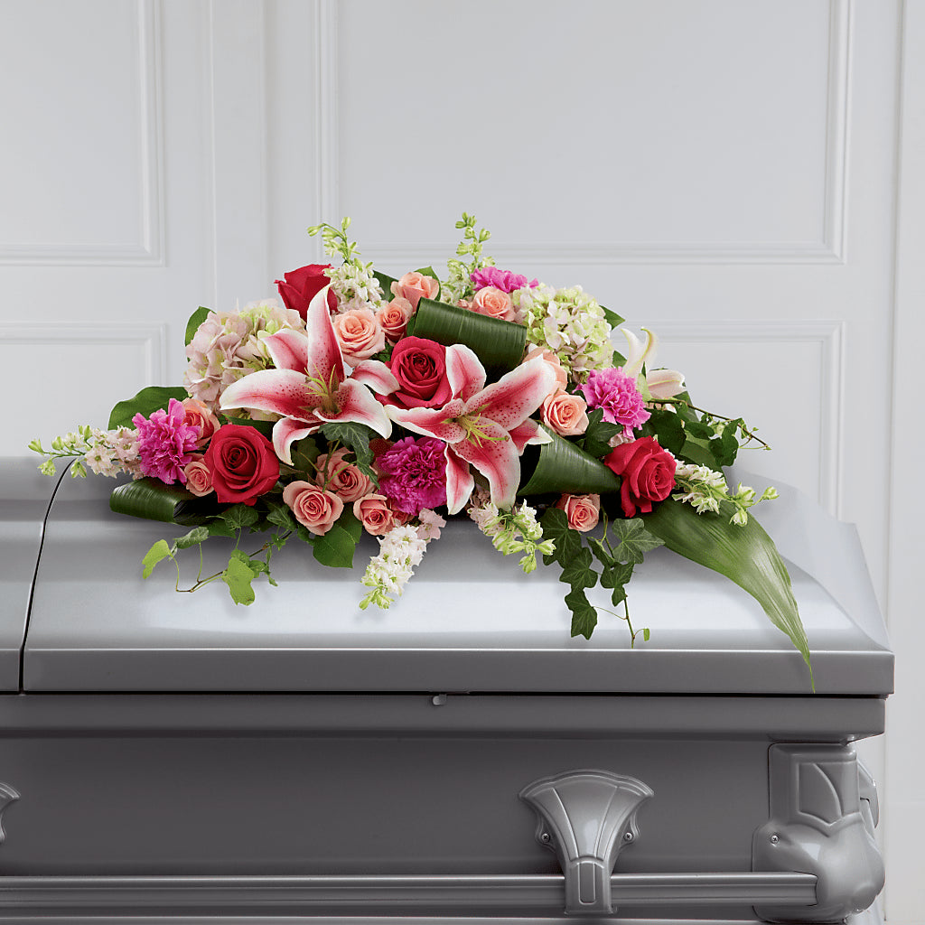 Splendid Grace Casket Spray – HYDE PARK FLORIST & GIFTS, Hyde Park NY