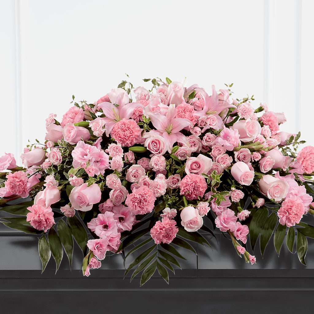 Garden of Comfort Casket Spray (Standard) – HYDE PARK FLORIST & GIFTS, Hyde Park NY