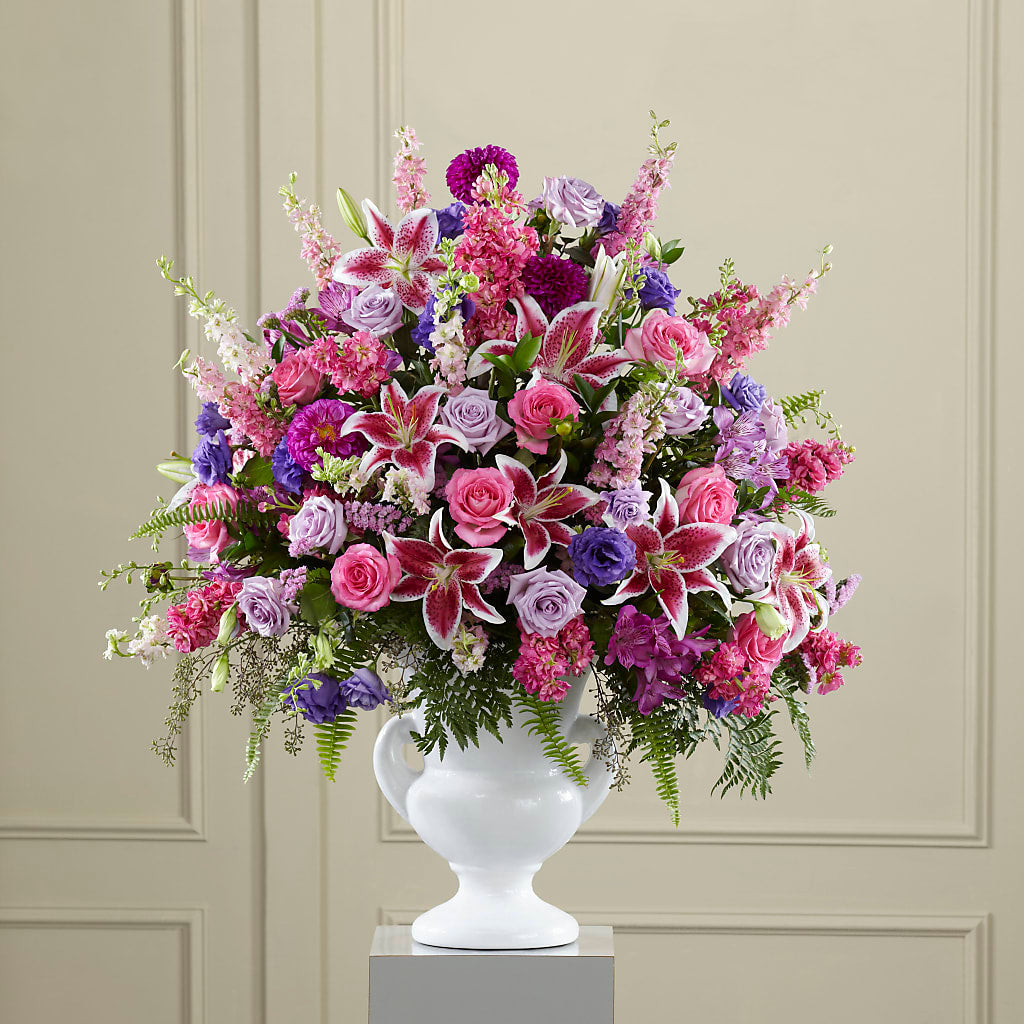 Peaceful Tribute Arrangement – HYDE PARK FLORIST & GIFTS, Hyde Park NY