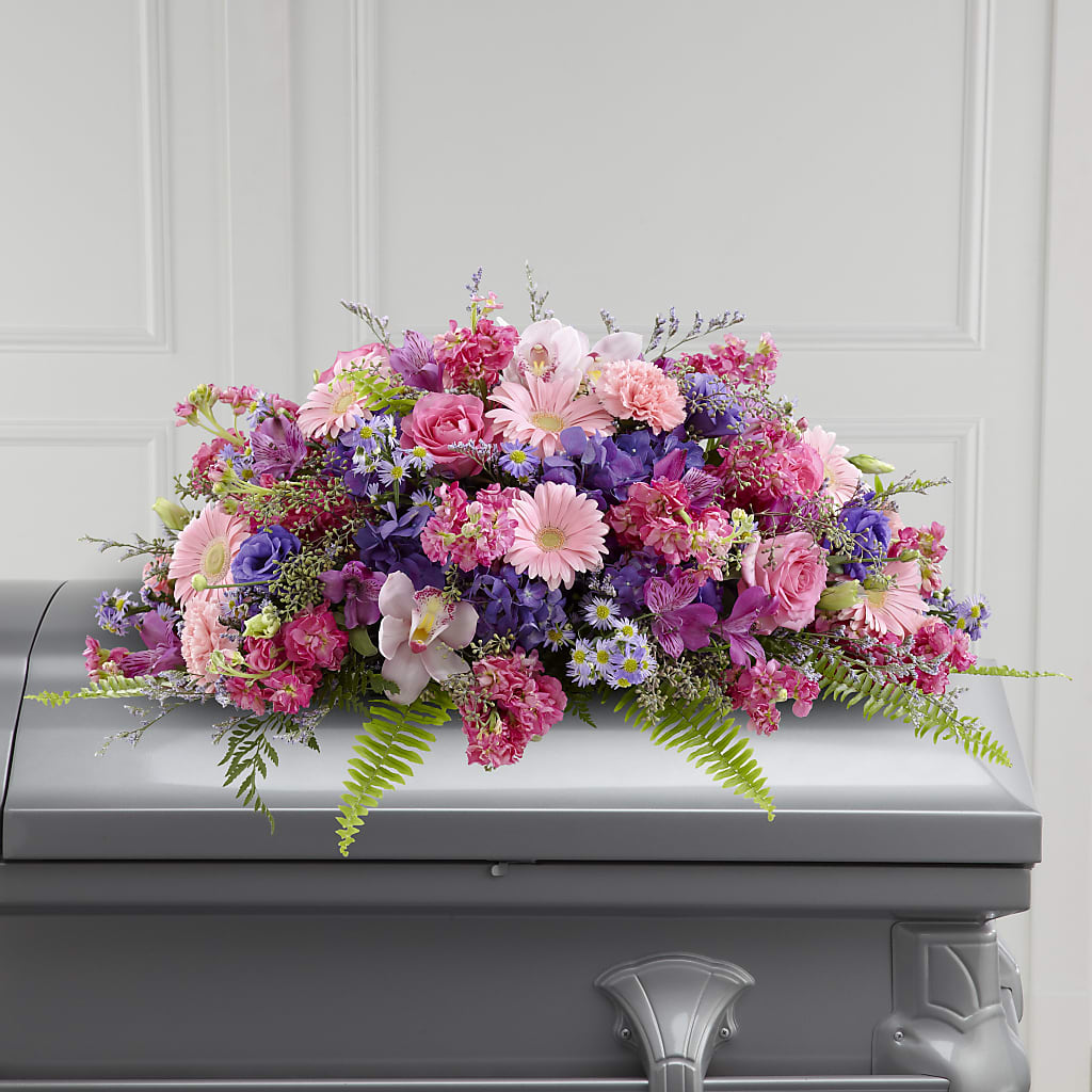 Glorious Garden Casket Spray – HYDE PARK FLORIST & GIFTS, Hyde Park NY