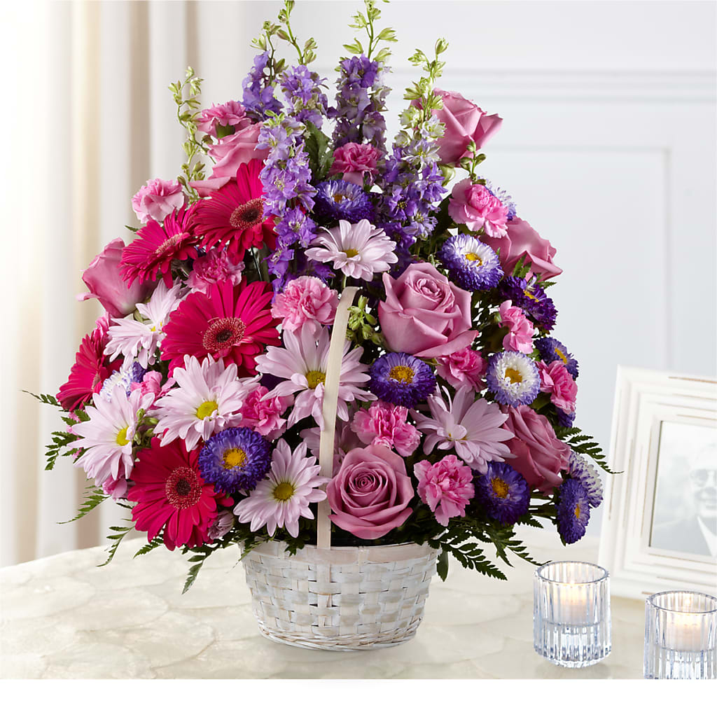 Pastel Peace Basket – HYDE PARK FLORIST & GIFTS, Hyde Park NY