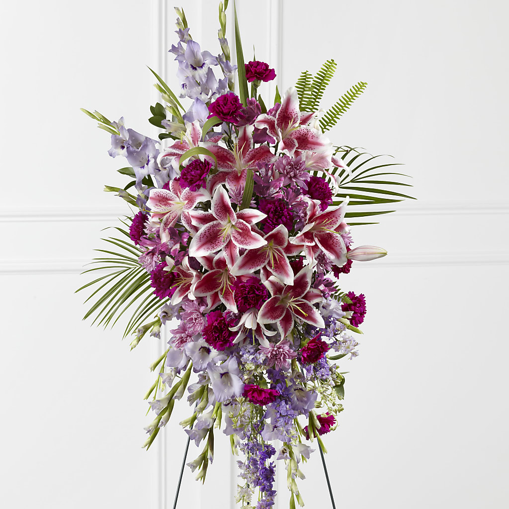 Tender Touch Standing Spray – HYDE PARK FLORIST & GIFTS, Hyde Park NY