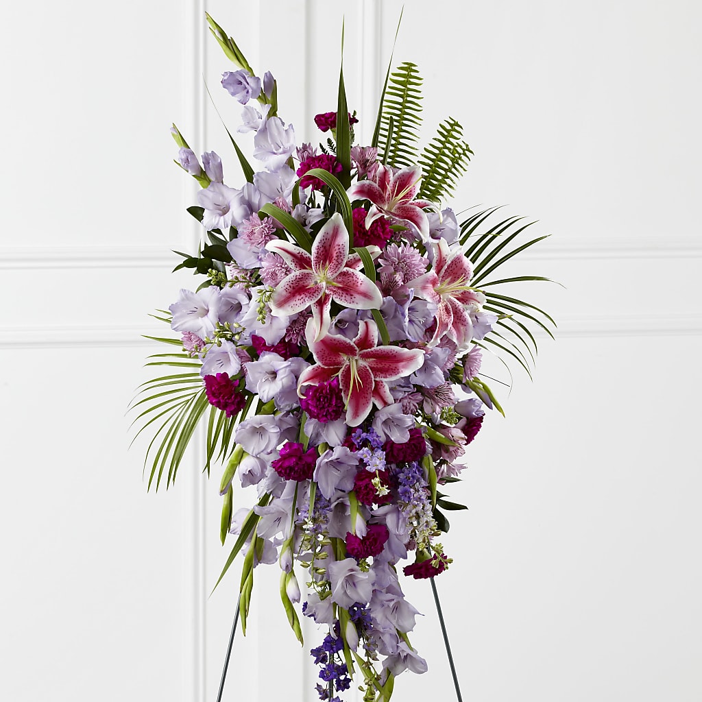Tender Touch Standing Spray – HYDE PARK FLORIST & GIFTS, Hyde Park NY