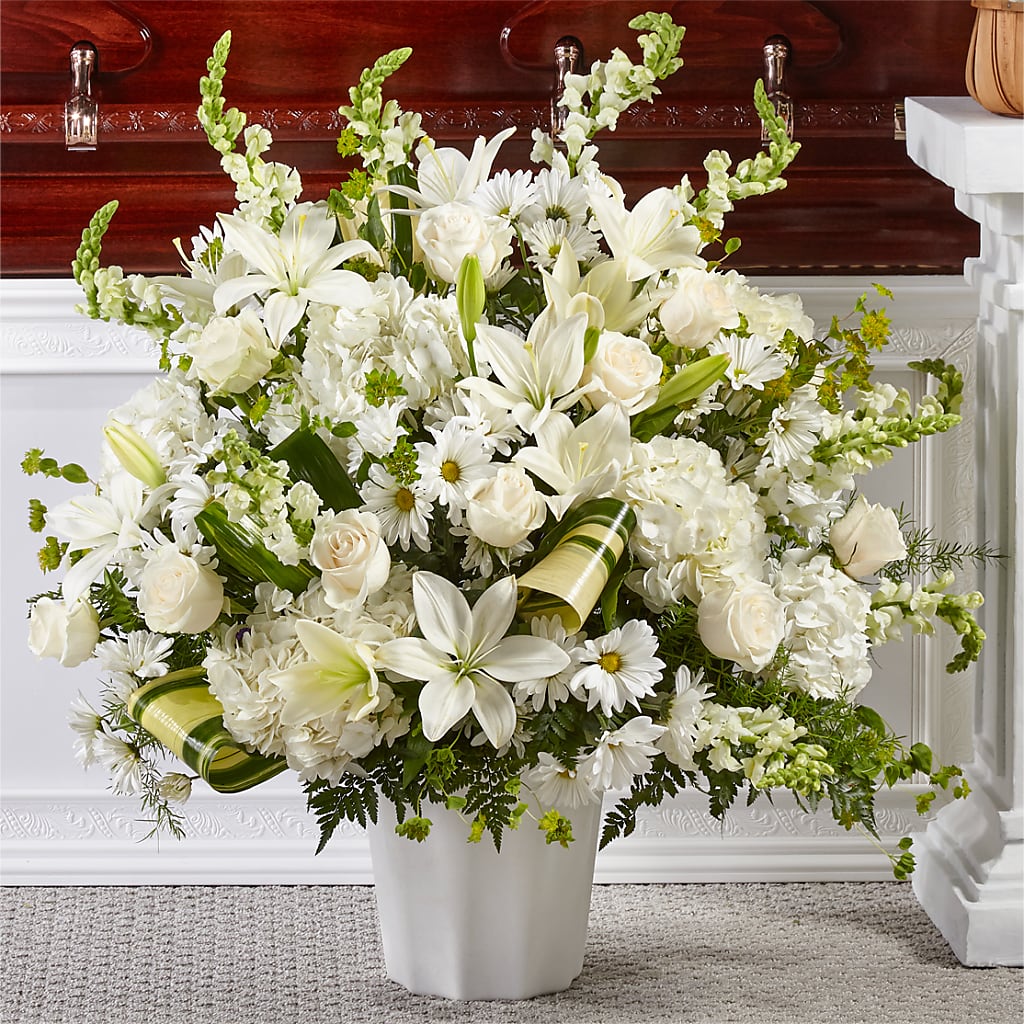 Thoughts of Tranquility Floor Basket – HYDE PARK FLORIST & GIFTS, Hyde Park NY