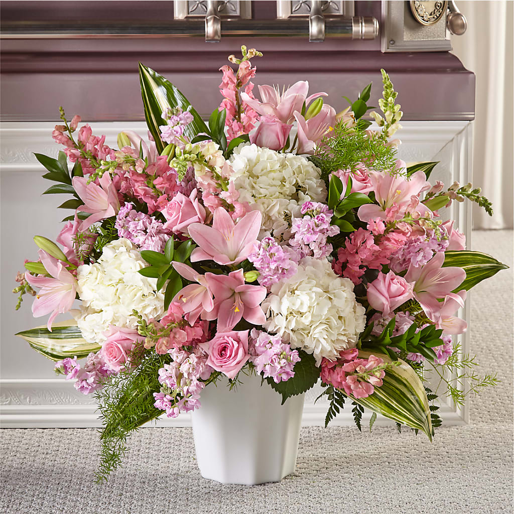 Simply Serene Floor Basket – HYDE PARK FLORIST & GIFTS, Hyde Park NY
