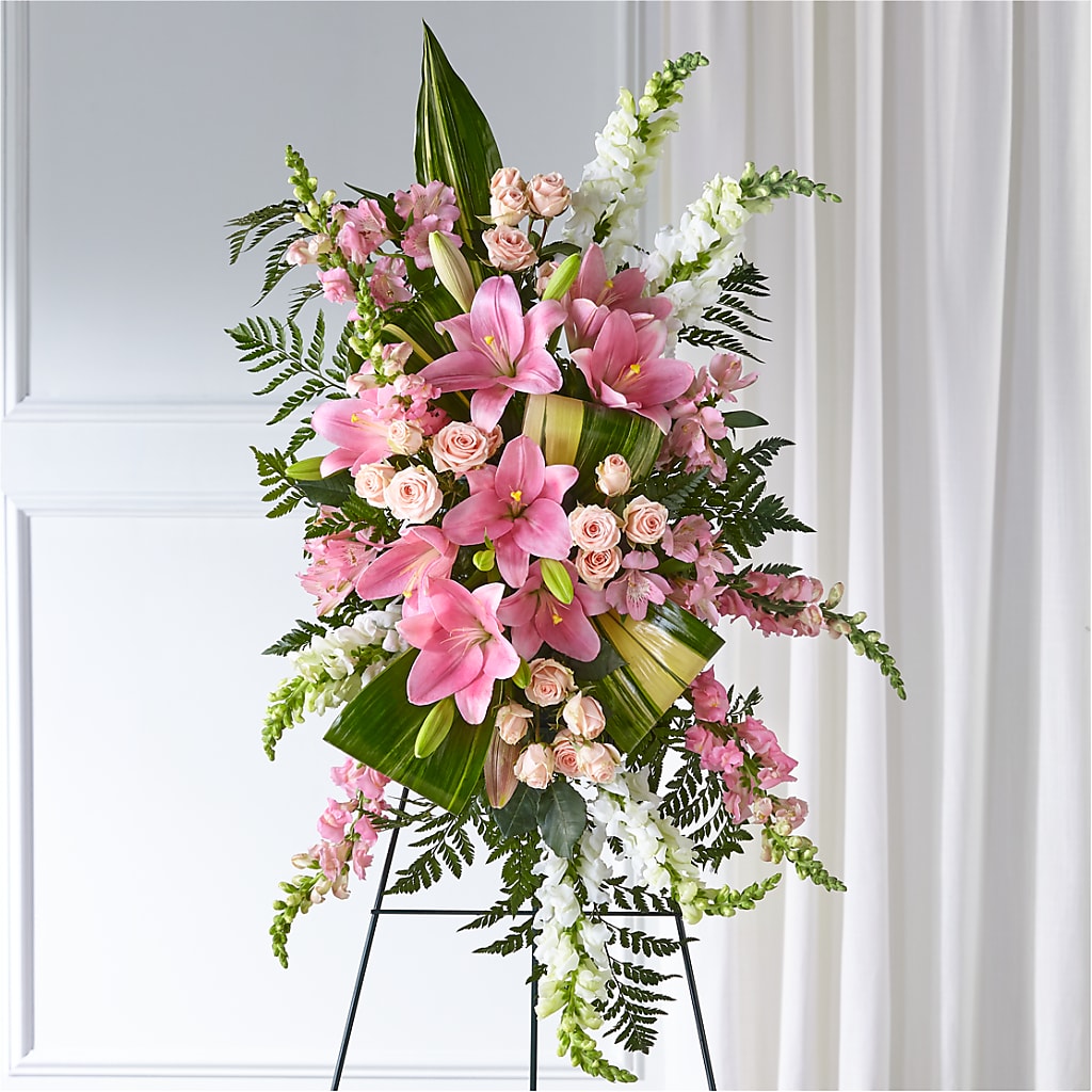 Elegant Embrace Standing Spray – HYDE PARK FLORIST & GIFTS, Hyde Park NY