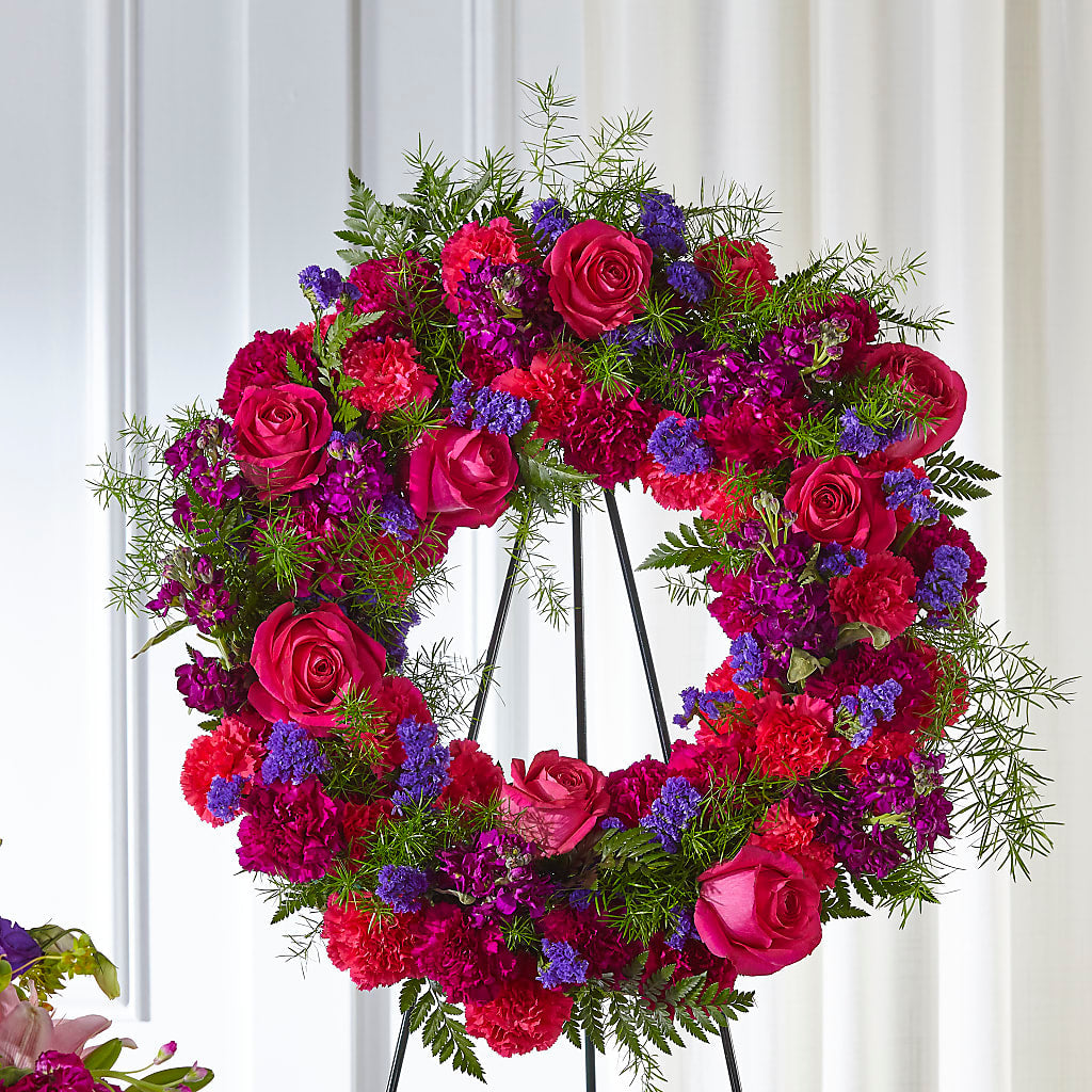 Calming Colors Wreath – HYDE PARK FLORIST & GIFTS, Hyde Park NY