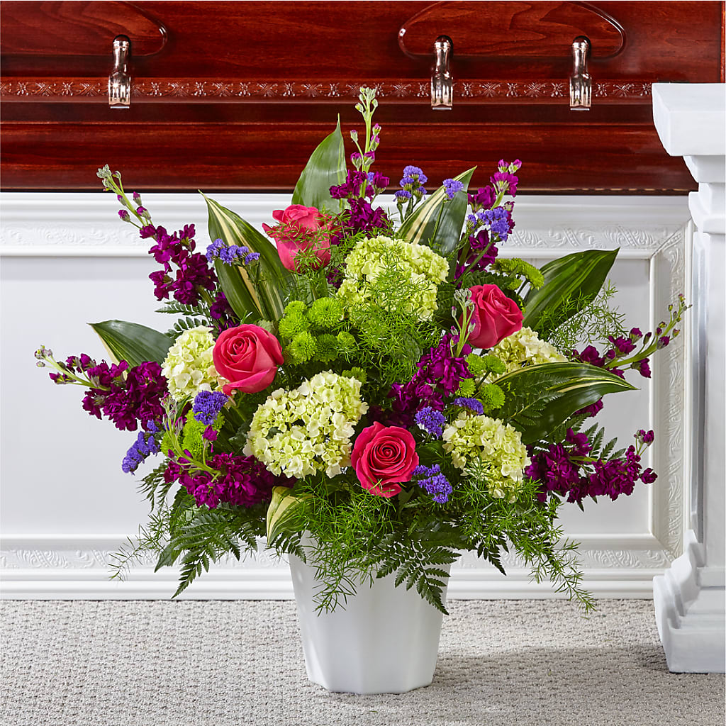 Beautiful Horizons Floor Basket – HYDE PARK FLORIST & GIFTS, Hyde Park NY