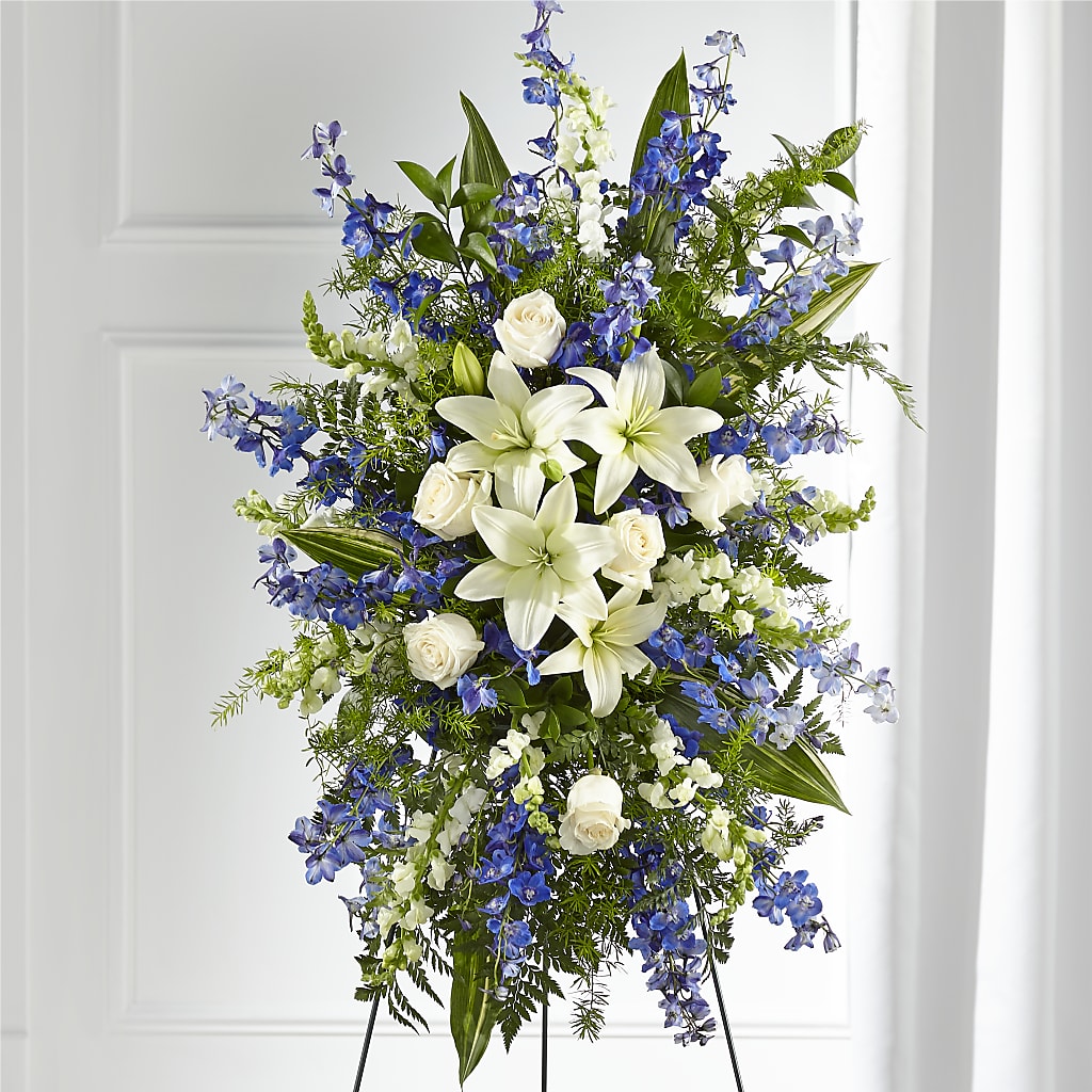 Faithful Friend Standing Spray – HYDE PARK FLORIST & GIFTS, Hyde Park NY
