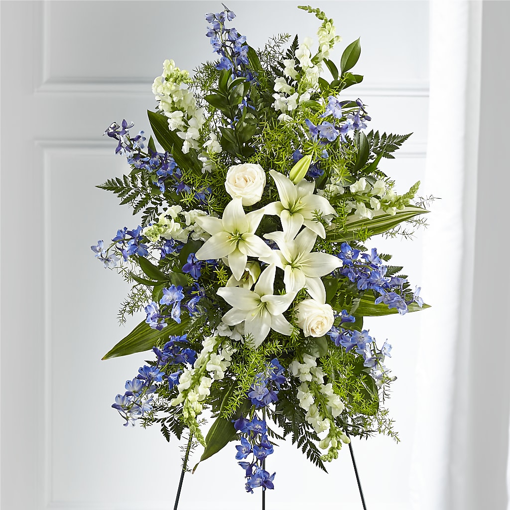Faithful Friend Standing Spray – HYDE PARK FLORIST & GIFTS, Hyde Park NY