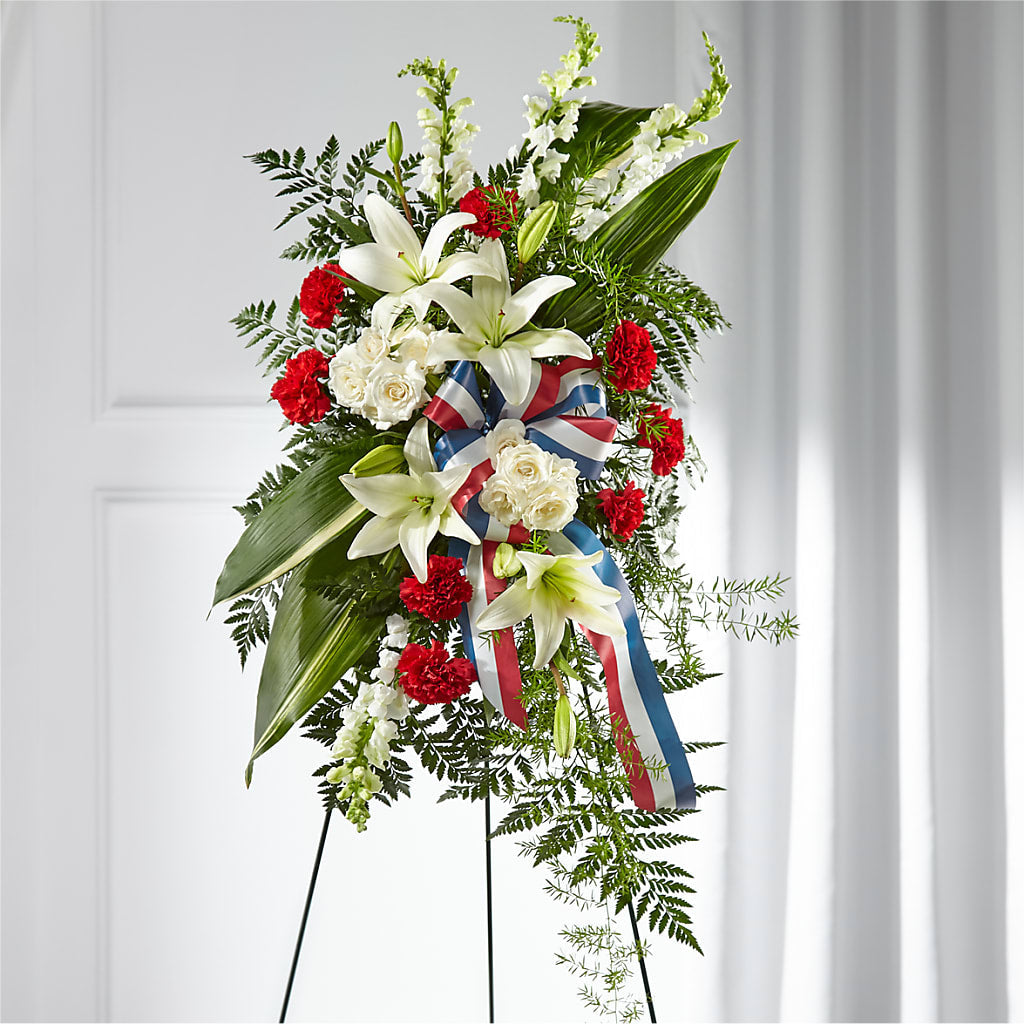 Stars of Life Standing Spray – HYDE PARK FLORIST & GIFTS, Hyde Park NY