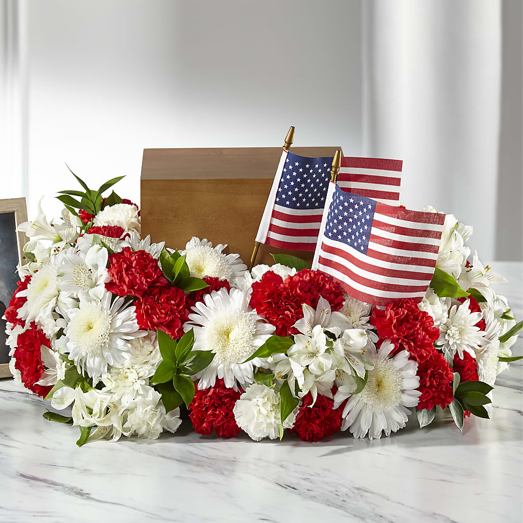 Spirit of Patriotism Cremation Adornment – HYDE PARK FLORIST & GIFTS, Hyde Park NY