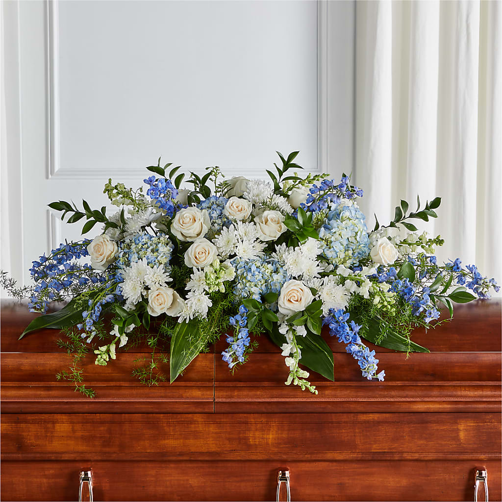 Timeless Essence Casket Spray – HYDE PARK FLORIST & GIFTS, Hyde Park NY