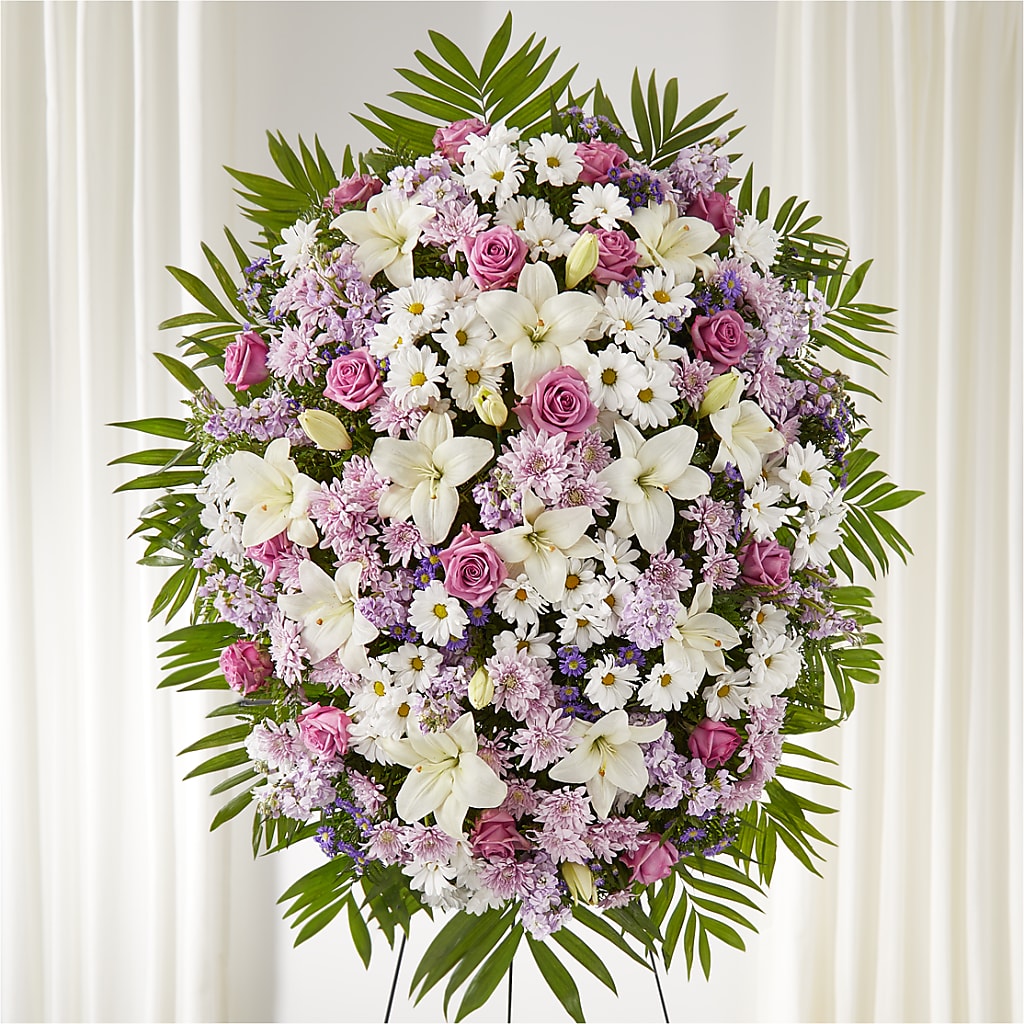 Surrounded by Love Standing Spray – HYDE PARK FLORIST & GIFTS, Hyde Park NY