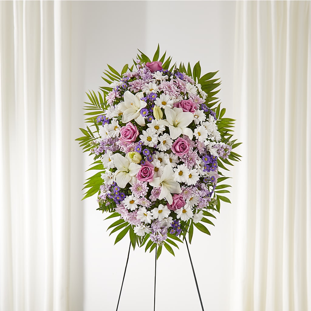 Surrounded by Love Standing Spray – HYDE PARK FLORIST & GIFTS, Hyde Park NY