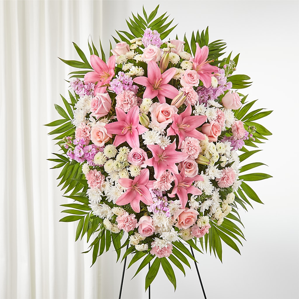 Offering Solace Standing Spray – HYDE PARK FLORIST & GIFTS, Hyde Park NY