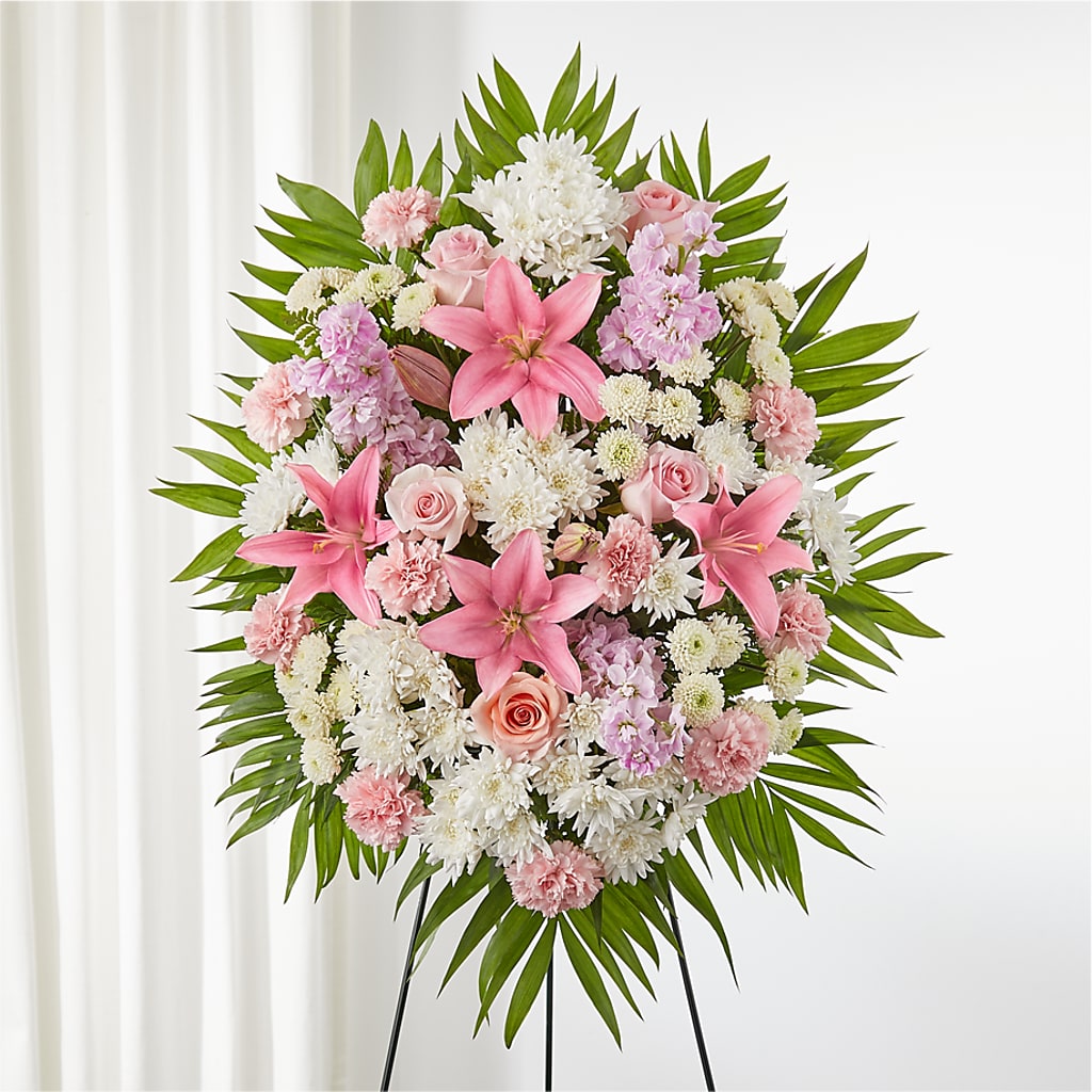 Offering Solace Standing Spray – HYDE PARK FLORIST & GIFTS, Hyde Park NY