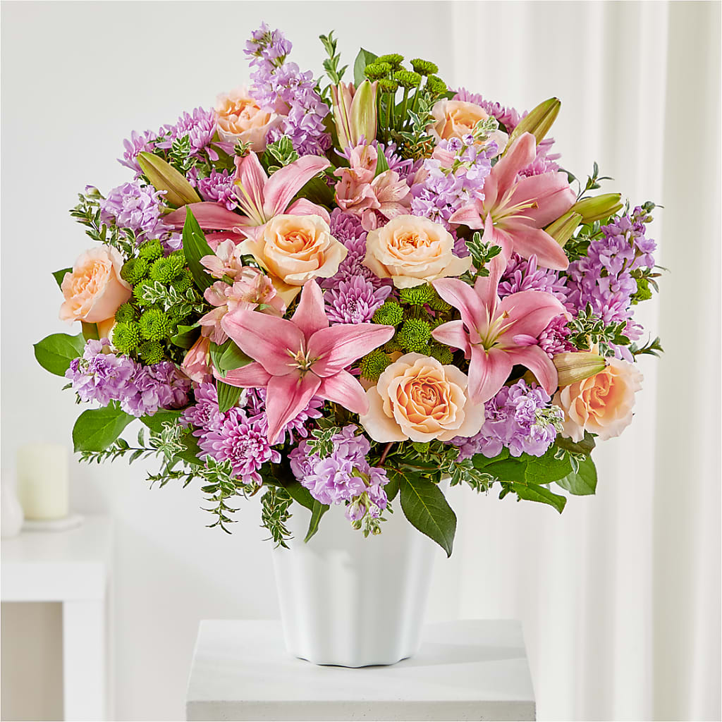 Supportive Embrace Tabletop Basket – HYDE PARK FLORIST & GIFTS, Hyde Park NY