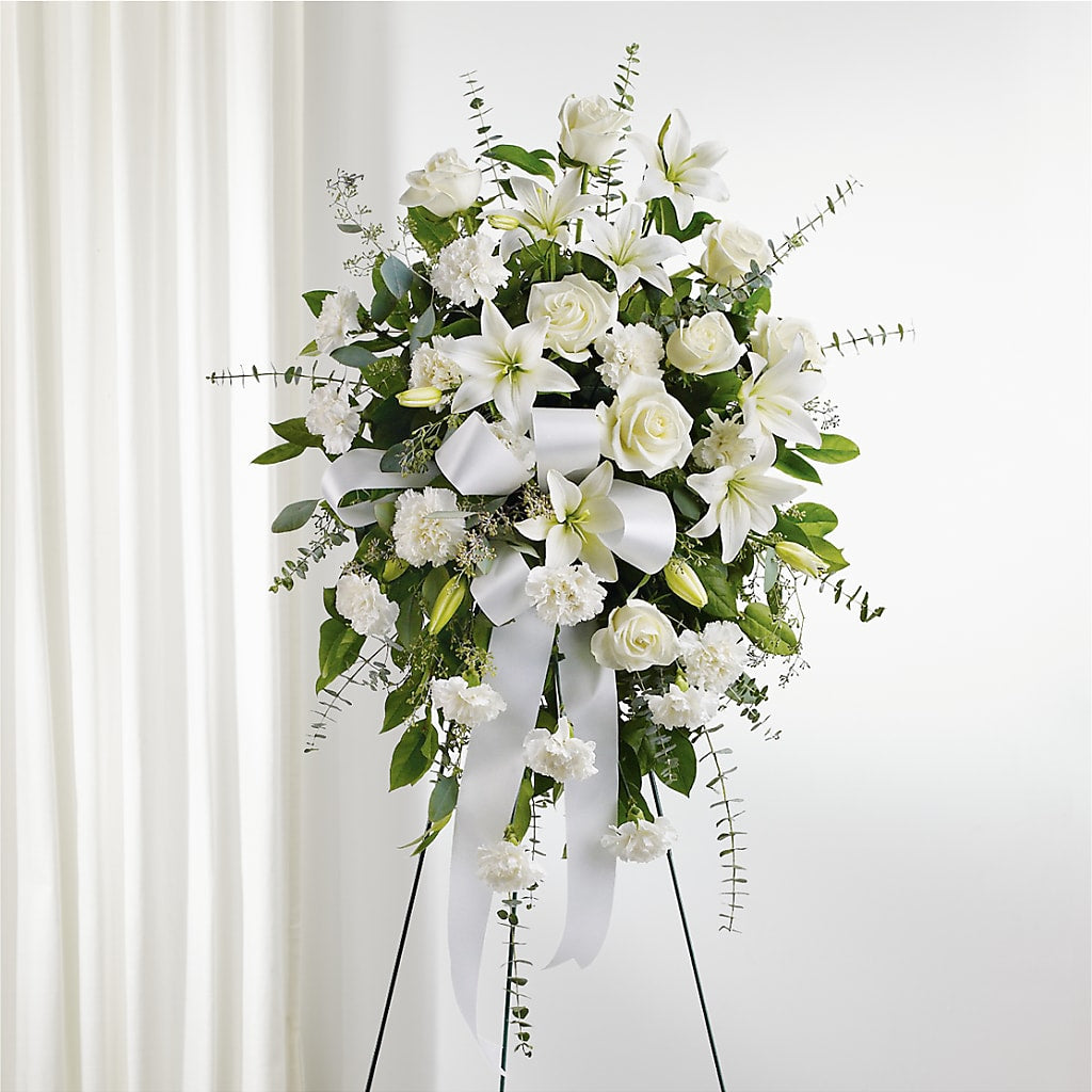With Care Standing Spray – HYDE PARK FLORIST & GIFTS, Hyde Park NY