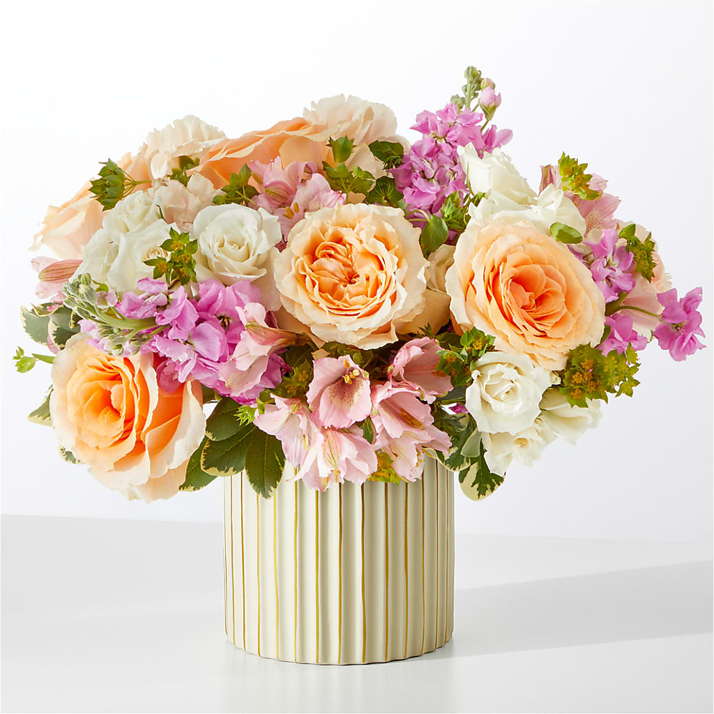 Paradise Bouquet with Ivory Vase – HYDE PARK FLORIST & GIFTS, Hyde Park NY