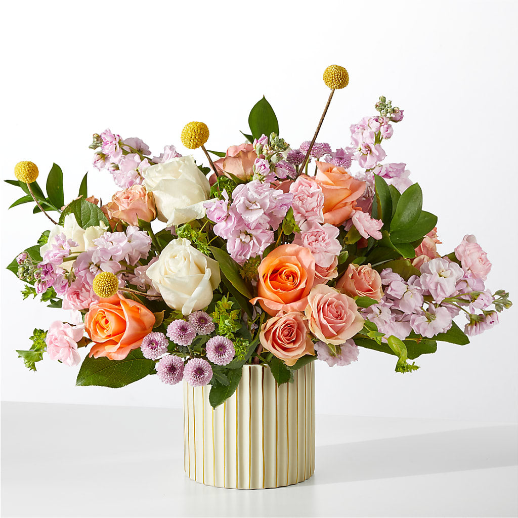 French Market Bouquet with Ivory Vase – HYDE PARK FLORIST & GIFTS, Hyde Park NY