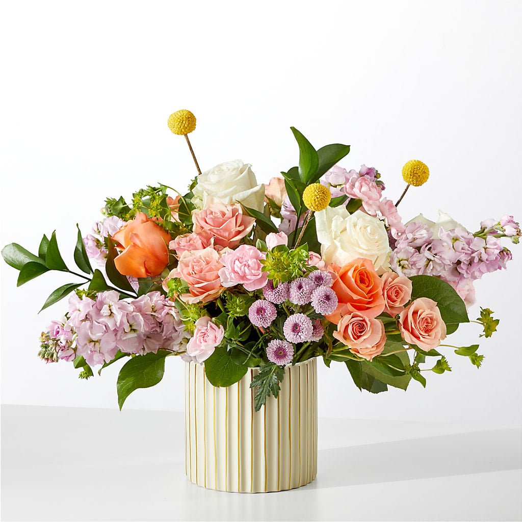 French Market Bouquet with Ivory Vase – HYDE PARK FLORIST & GIFTS, Hyde Park NY