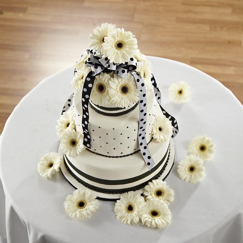 Simple Sophistication Cake Décor – HYDE PARK FLORIST & GIFTS, Hyde Park NY