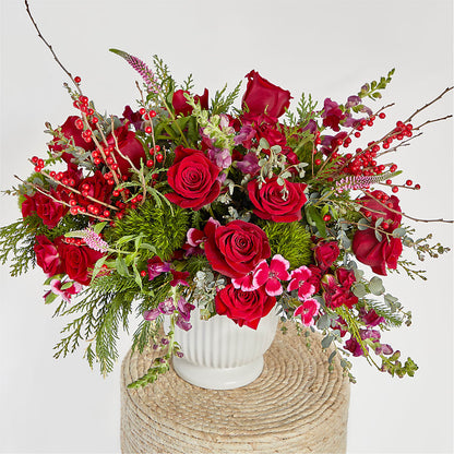 Big Red Bow Bouquet – HYDE PARK FLORIST & GIFTS, Hyde Park NY