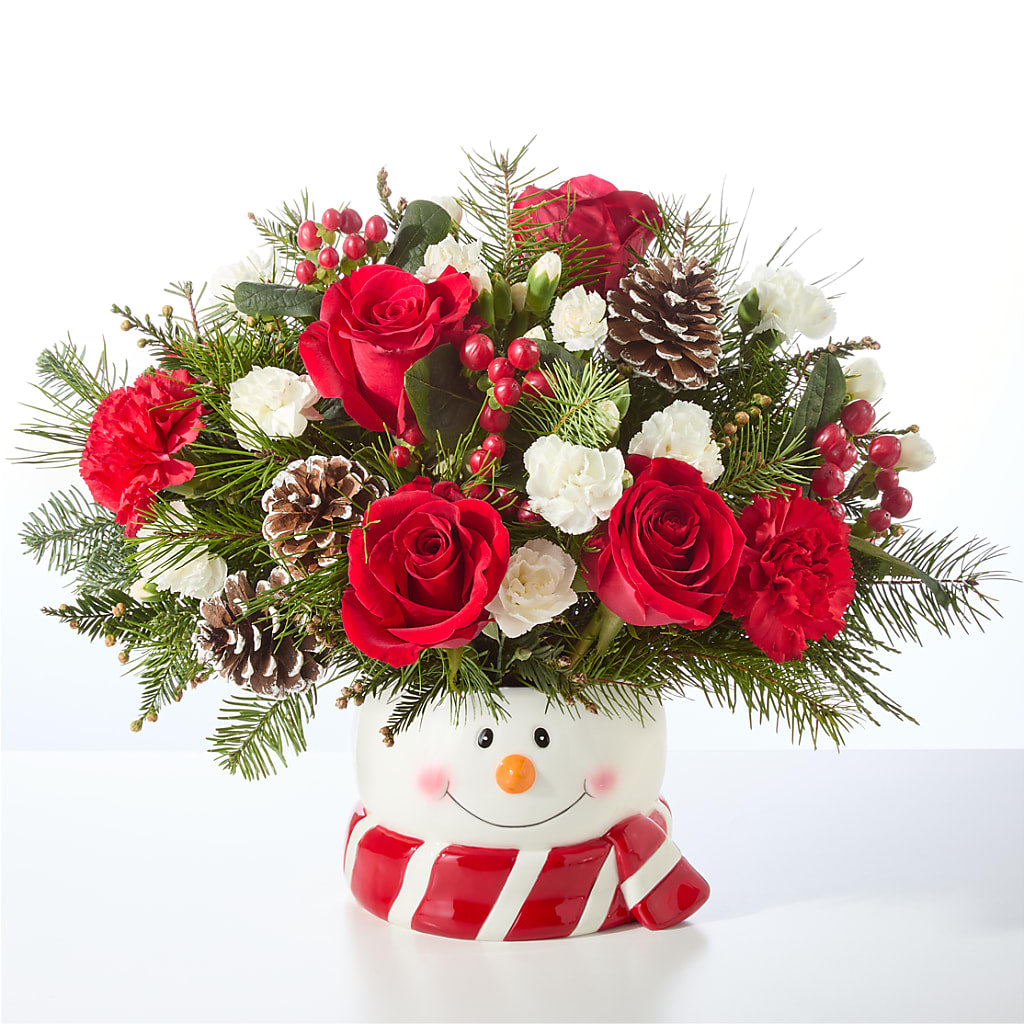 Jolly Snowman Bouquet – HYDE PARK FLORIST & GIFTS, Hyde Park NY