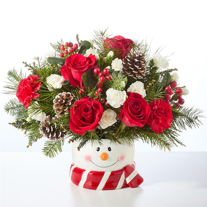Jolly Snowman Bouquet – HYDE PARK FLORIST & GIFTS, Hyde Park NY
