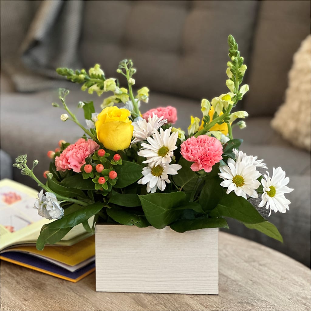 Sun Salutation Box Bouquet – HYDE PARK FLORIST & GIFTS, Hyde Park NY