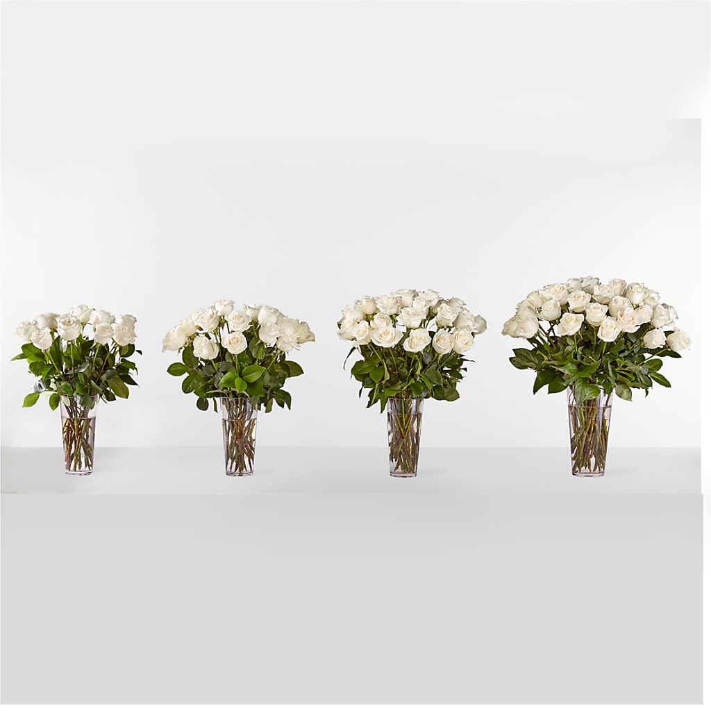 Long Stem White Rose Bouquet – HYDE PARK FLORIST & GIFTS, Hyde Park NY