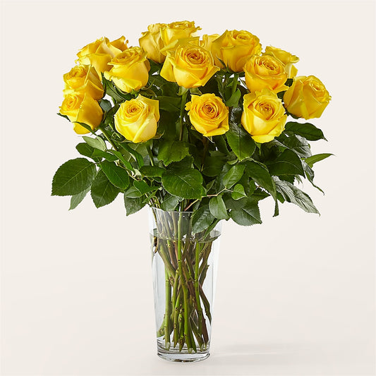 Long Stem Yellow Rose Bouquet – HYDE PARK FLORIST & GIFTS, Hyde Park NY