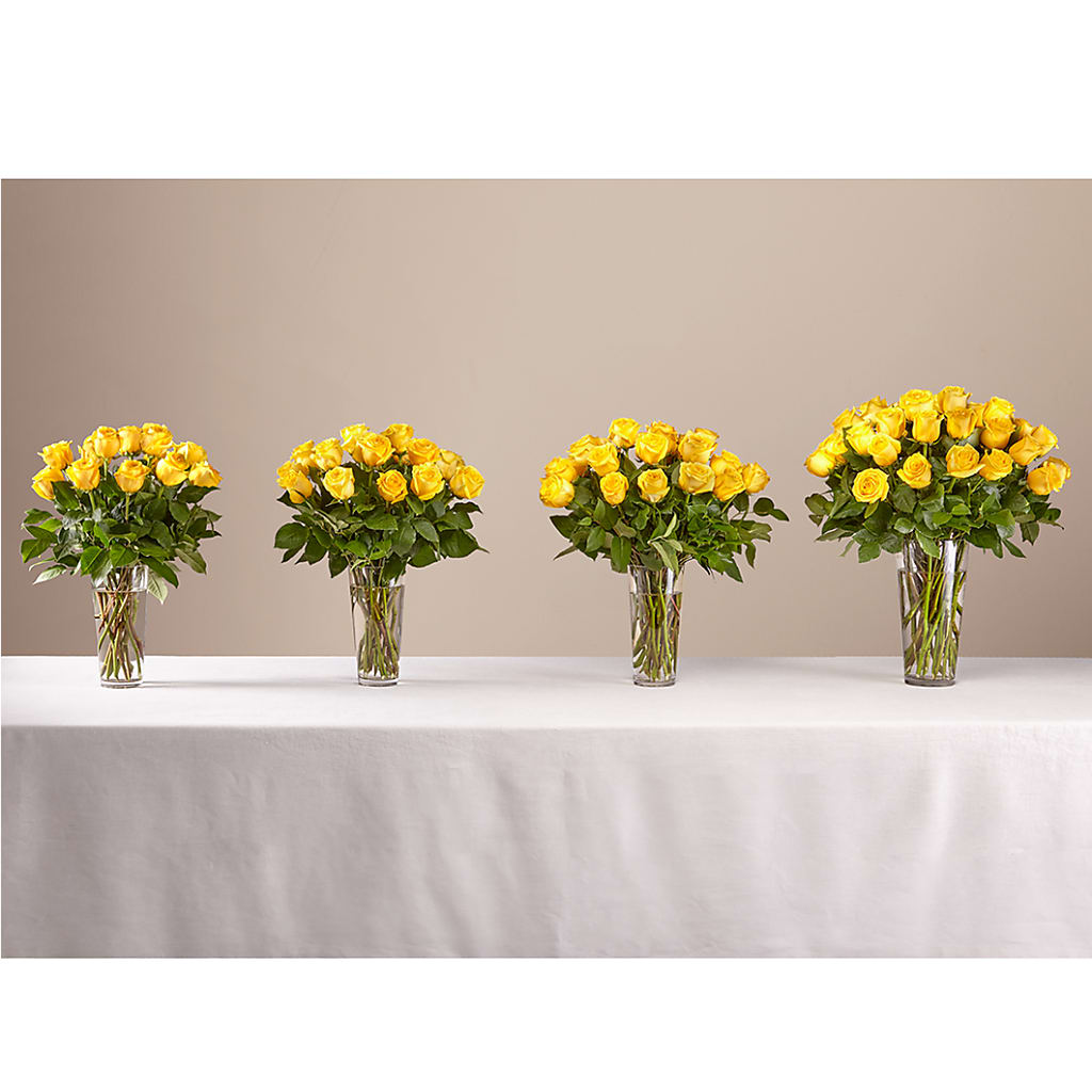 Long Stem Yellow Rose Bouquet – HYDE PARK FLORIST & GIFTS, Hyde Park NY
