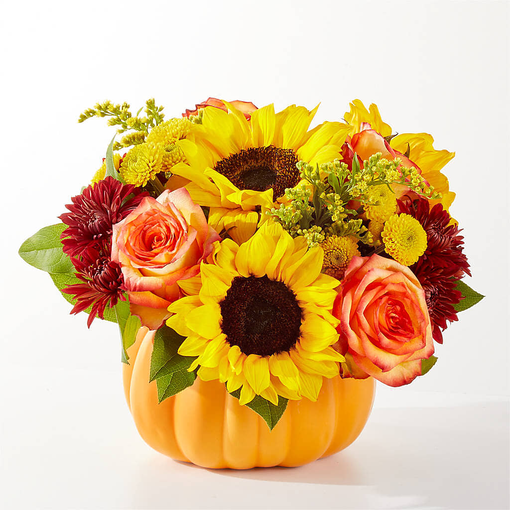Golden Gourd Pumpkin Bouquet – HYDE PARK FLORIST & GIFTS, Hyde Park NY