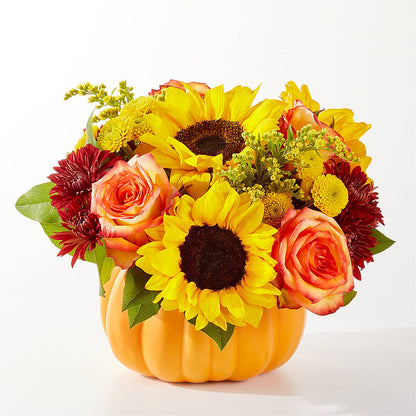 Golden Gourd Pumpkin Bouquet – HYDE PARK FLORIST & GIFTS, Hyde Park NY