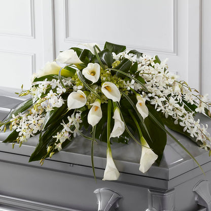 Angel Wings Casket Spray – HYDE PARK FLORIST & GIFTS, Hyde Park NY