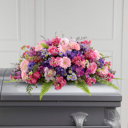 Glorious Garden Casket Spray – HYDE PARK FLORIST & GIFTS, Hyde Park NY