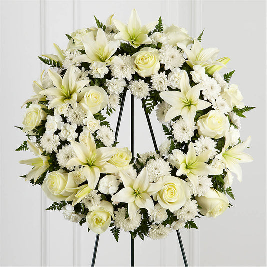 Treasured Tribute Wreath – HYDE PARK FLORIST & GIFTS, Hyde Park NY