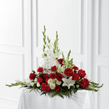 Crimson & White Arrangement – HYDE PARK FLORIST & GIFTS, Hyde Park NY