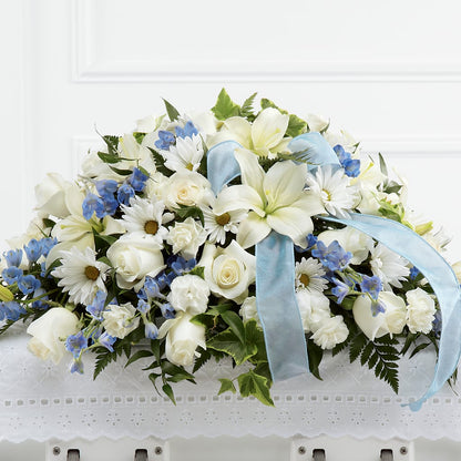 Tender Treasure Casket Spray – HYDE PARK FLORIST & GIFTS, Hyde Park NY