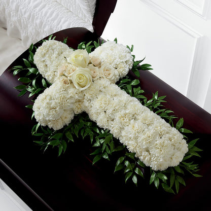 Peaceful Memories Casket Spray (Standard) – HYDE PARK FLORIST & GIFTS, Hyde Park NY