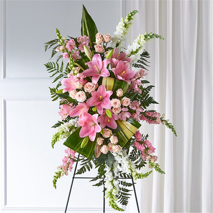 Elegant Embrace Standing Spray – HYDE PARK FLORIST & GIFTS, Hyde Park NY